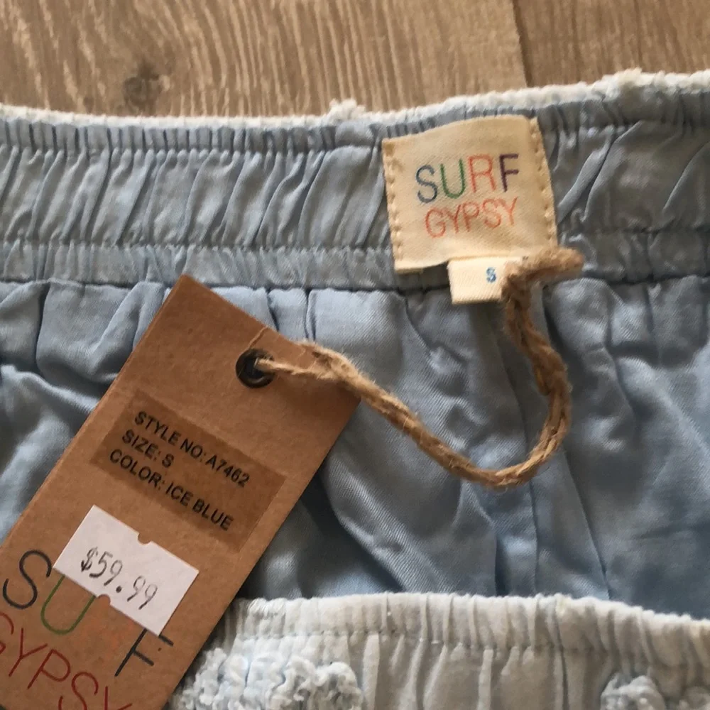 Surf Gypsy Ice Blue eyelet shorts - Picture 5 of 5